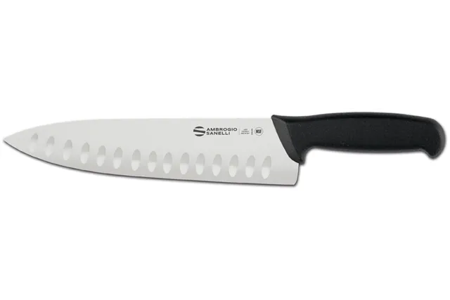 Nóż szefa kuchni Supra, ostrze ze żłobieniami, 390mm Ambrogio Sanelli S347.024