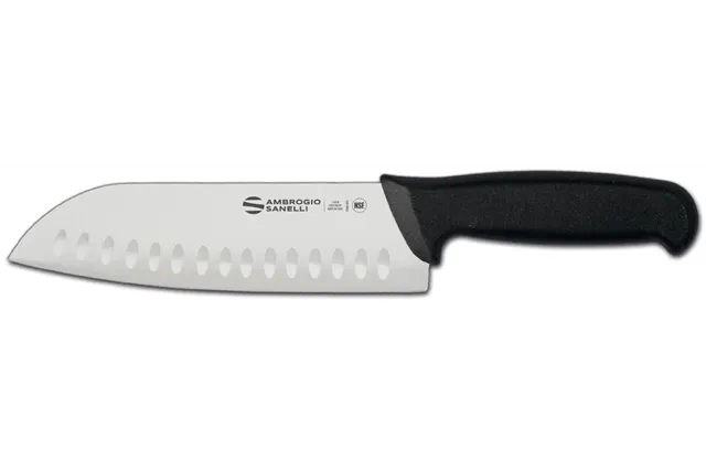 Nóż Santoku Supra, ostrze ze żłobieniami, 320mm Ambrogio Sanelli S350.018