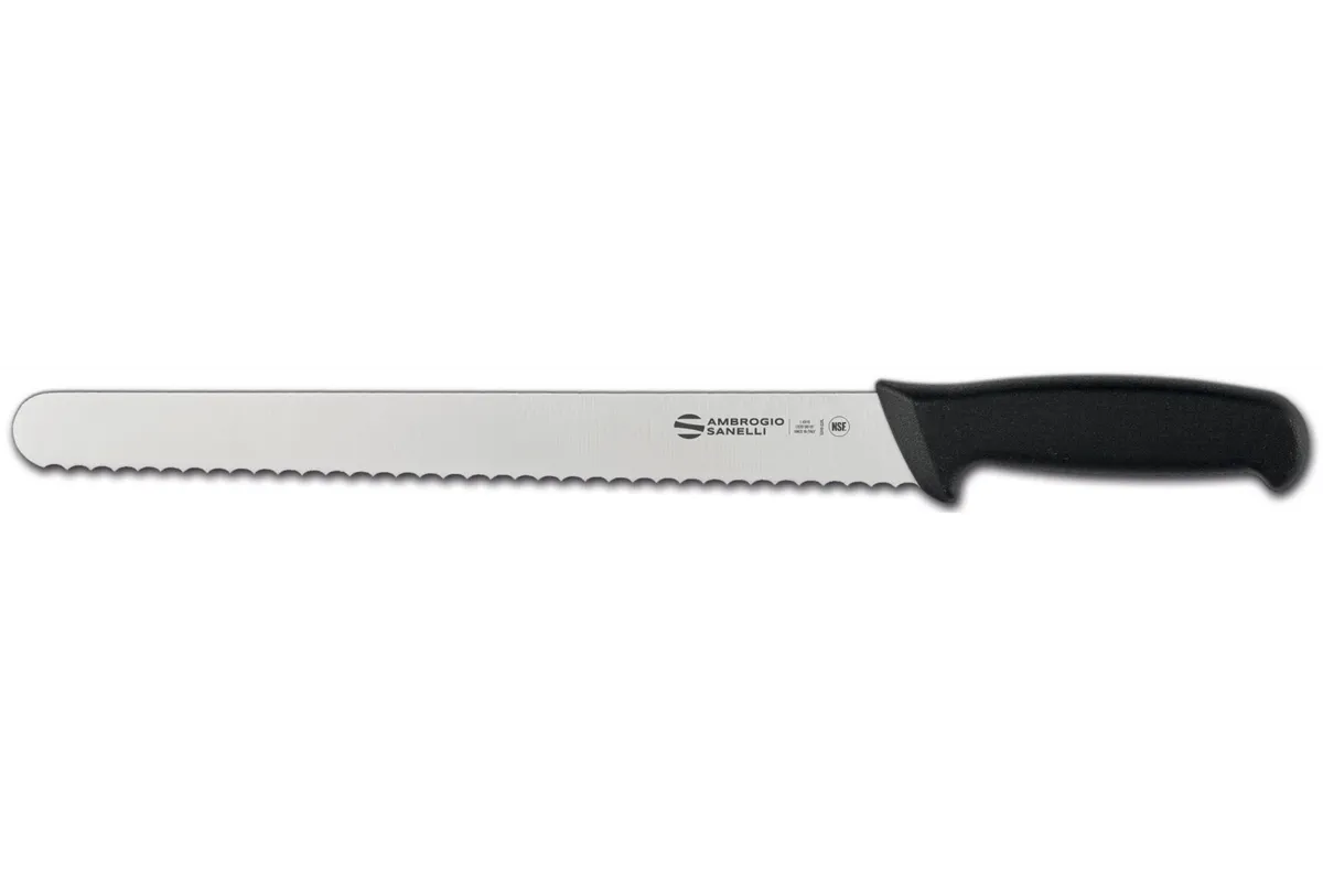 Nóż do pieczywa Supra, ząbkowane ostrze, 420mm Ambrogio Sanelli S363.028