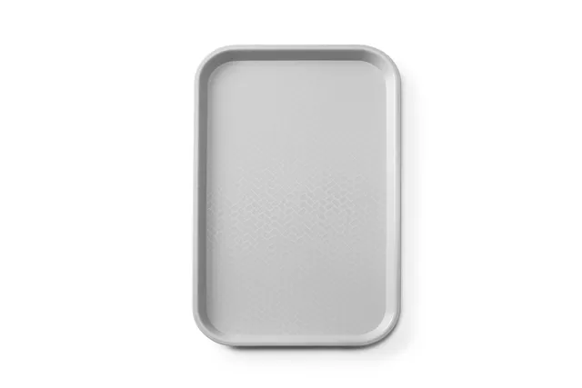 Taca fast food z polipropylenu GN 1/1, GN 1/1, jasnoszary, 530x325x20mm, Prostokątny AmerBox 878538