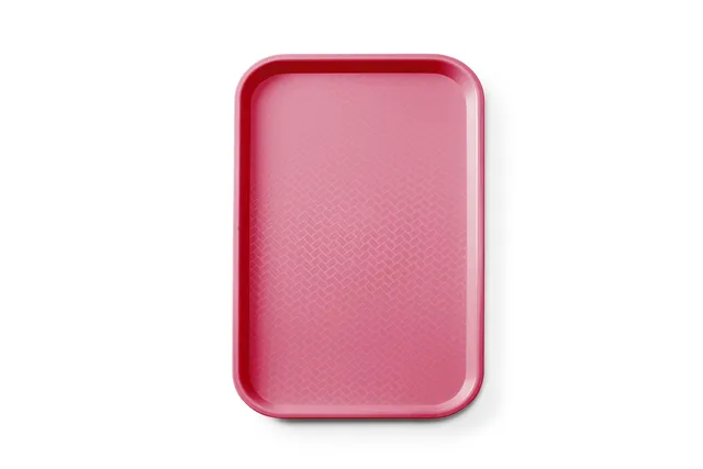 Taca fast food z polipropylenu GN 1/1, GN 1/1, czerwony, 530x325x20mm, Prostokątny AmerBox 878545