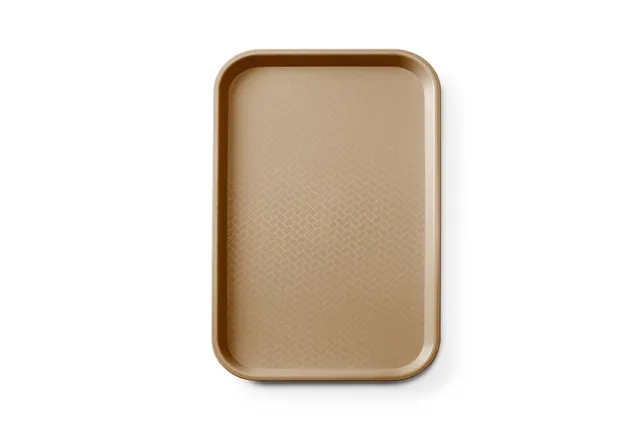 Taca fast food z polipropylenu GN 1/1, GN 1/1, brązowy, 530x325x20mm, Prostokątny AmerBox 878583