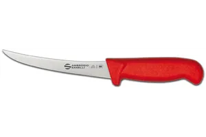 Nóż do trybowania Supra Colore, Supra colore, zakrzywione ostrze, czerwony, 290mm Ambrogio Sanelli S301.015R