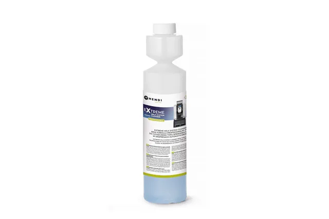 Extreme Milk System Cleaner New Formula płyn do czyszczenia toru spieniania mleka w ekspresach automatycznych 0,25l Hendi 976661