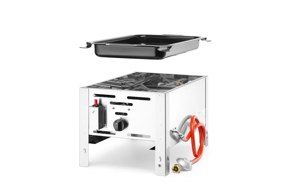 Patelnia gazowa Bake-Master Mini, 5,8kW, 340x540x300mm Hendi 154601