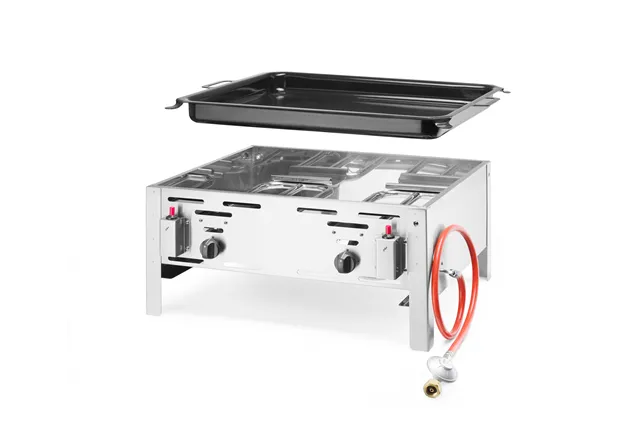 Patelnia gazowa Bake-Master Maxi, 11,6kW, 650x540x300mm Hendi 154618
