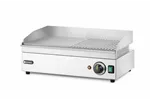 Płyta grillowa w połowie żebrowana, Kitchen Line, 1/2 gładka, 1/2 ryflowana, 220-240V/2400W, 527x404x233mm Hendi 154946