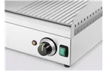 Płyta grillowa w ⅓ żebrowana, Kitchen Line, 2/3 gładka, 1/3 ryflowana, 220-240V/3500W, 697x474x241mm Hendi 154960