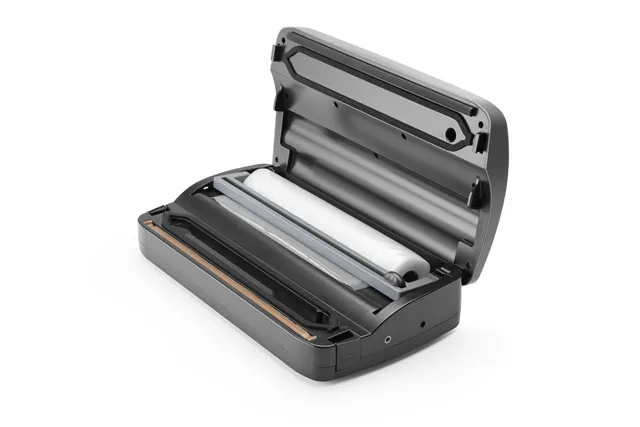 Pakowarka próżniowa z podajnikiem na rolkę , Budget Line, 220-240V/100W, 385x205x95mm Hendi 201626