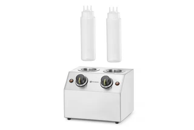 Podgrzewacz do sosów podwójny, 1,3L, 220-240V/400W, 270x223x282mm Hendi 201725