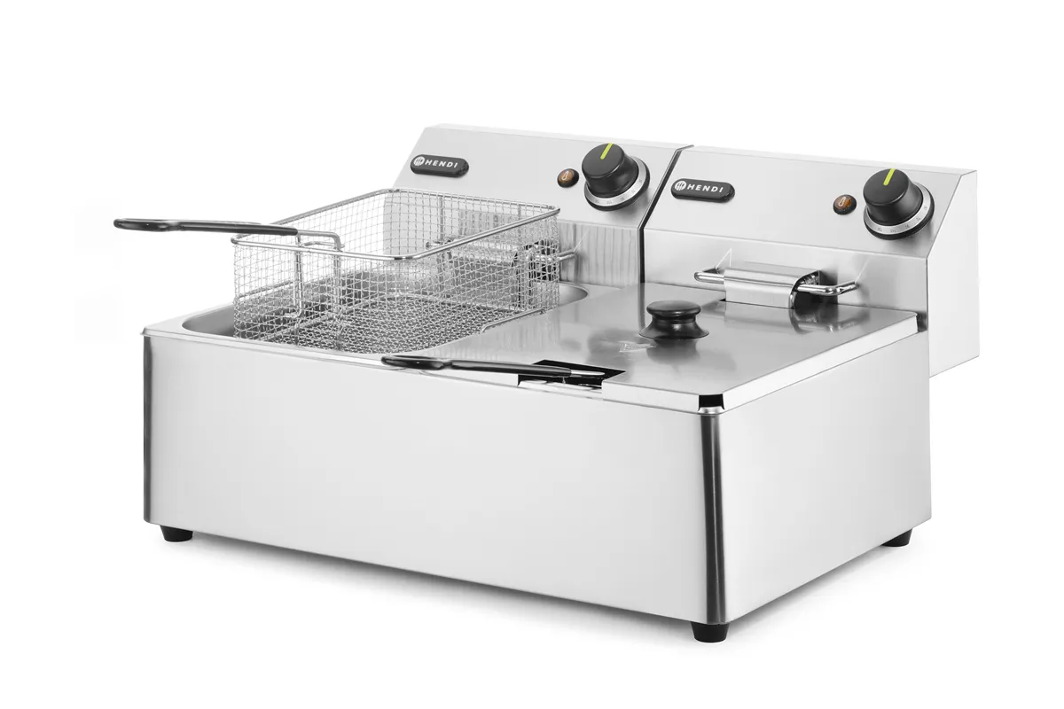 Frytownica 2×6l, Kitchen Line, 12L, 230V/6600W, 550x430x305mm Hendi 205853
