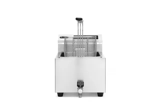 Frytownica z panelem cyfrowym Profi Line z kranem spustowym 8l, 8L, 230V/3500W, 300x515x345mm Hendi 207369