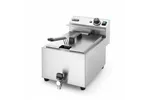 Frytownica manualna z kranem spustowym, 8l, Profi Line, 8L, jasnoszary, 230V/3500W, 305x515x354mm Hendi 209202