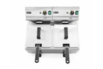 Frytownica manualna z kranem spustowym, 2x8l, Profi Line, 16L, 230V/7000W, 610x515x369mm Hendi 209301