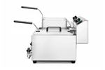 Frytownica manualna z kranem spustowym, 2x8l, Profi Line, 16L, 230V/7000W, 610x515x369mm Hendi 209301