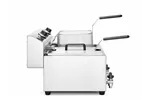 Frytownica manualna z kranem spustowym, 2x8l, Profi Line, 16L, 230V/7000W, 610x515x369mm Hendi 209301