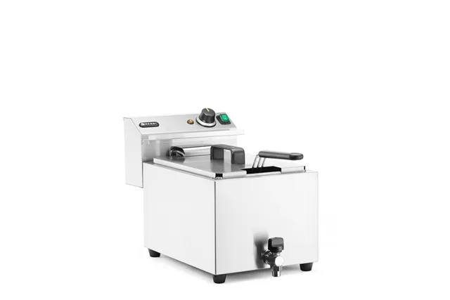 Frytownica XL Profi Line z kranem spustowym, manualna, 10l, 400 V, Profi Line, 10L, 400V/6600W, 300x680x420mm Hendi 209424