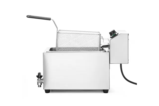 Frytownica XL Profi Line z kranem spustowym, manualna, 10l, 400 V, Profi Line, 10L, 400V/6600W, 300x680x420mm Hendi 209424