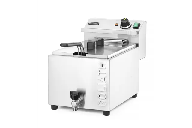 Frytownica XL z kranem spustowym HENDI GOLIATH, 10L, 400V/10200W, 300x585x392mm Hendi 209431