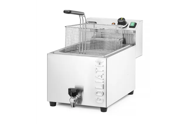 Frytownica XL z kranem spustowym HENDI GOLIATH, 10L, 400V/10200W, 300x585x392mm Hendi 209431