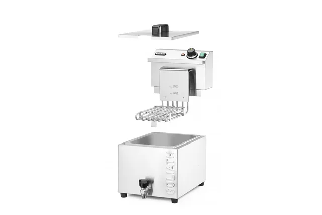 Frytownica XL z kranem spustowym HENDI GOLIATH, 10L, 400V/10200W, 300x585x392mm Hendi 209431