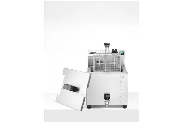 Frytownica XL z kranem spustowym HENDI GOLIATH, 10L, 400V/10200W, 300x585x392mm Hendi 209431