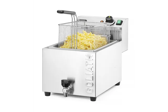 Frytownica XL z kranem spustowym HENDI GOLIATH, 10L, 400V/10200W, 300x585x392mm Hendi 209431