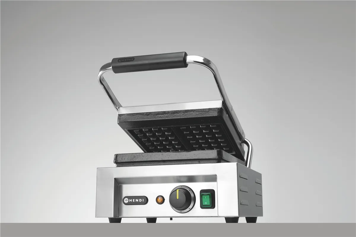 Gofrownica – mała kratka, 230V/1500W, 330x437x251mm Hendi 212103