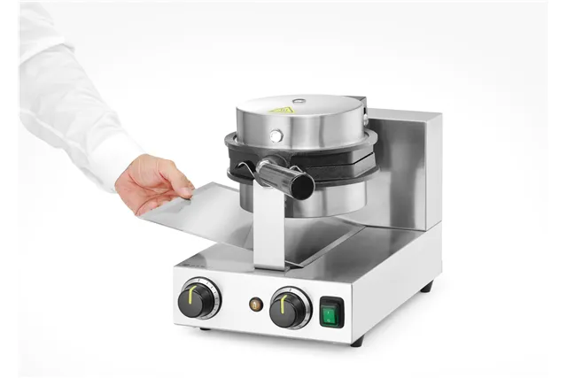 Gofrownica obrotowa do gofrów Bubble Waffle, 220-240V/1500W, 255x560x318mm Hendi 212196