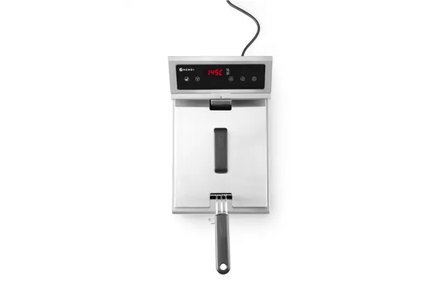 Frytownica indukcyjna z kranem spustowym, 8l, 8L, jasnoszary, 230V/3500W, 288x619x408mm Hendi 215012
