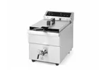 Frytownica indukcyjna z kranem spustowym, 8l, 8L, jasnoszary, 230V/3500W, 288x619x408mm Hendi 215012