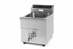 Frytownica indukcyjna z kranem spustowym, 8l, 8L, jasnoszary, 230V/3500W, 288x619x408mm Hendi 215012
