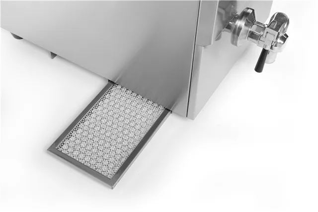 Frytownica indukcyjna z kranem spustowym, 8l, 8L, jasnoszary, 230V/3500W, 288x619x408mm Hendi 215012
