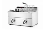 Frytownica indukcyjna z kranem spustowym, 2x8l, Profi Line, 16L, 230V/7000W, 577x609x410mm Hendi 215029