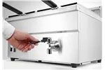 Frytownica indukcyjna z kranem spustowym, 2x8l, Profi Line, 16L, 230V/7000W, 577x609x410mm Hendi 215029