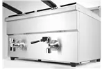 Frytownica indukcyjna z kranem spustowym, 2x8l, Profi Line, 16L, 230V/7000W, 577x609x410mm Hendi 215029