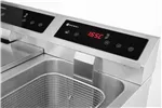Frytownica indukcyjna z kranem spustowym, 2x8l, Profi Line, 16L, 230V/7000W, 577x609x410mm Hendi 215029