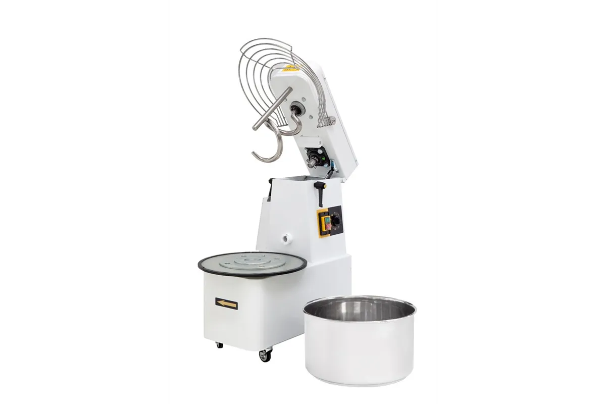 Miesiarka spiralna z wyjmowaną dzieżą o 2 prędkościach, 32l, 88 kg/h, 32L, 400V/1700W, 435x750x810mm Prismafood 222928