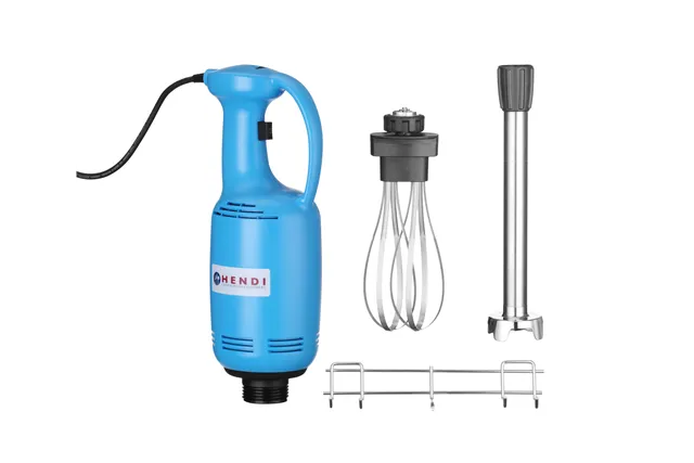Mikser ręczny 400 o zmiennej prędkości z rózgą i wieszakiem, 230V/400W, 155x120x790mm Hendi 224014