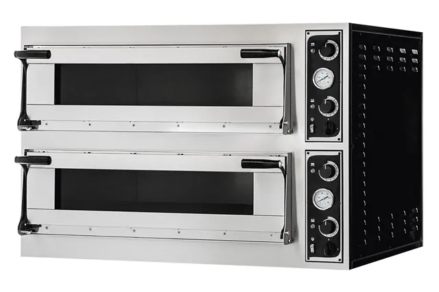 Piec do pizzy Trays 44 Glass, 2 komory, 400V/13800W, 1100x964x745mm Prismafood 227268