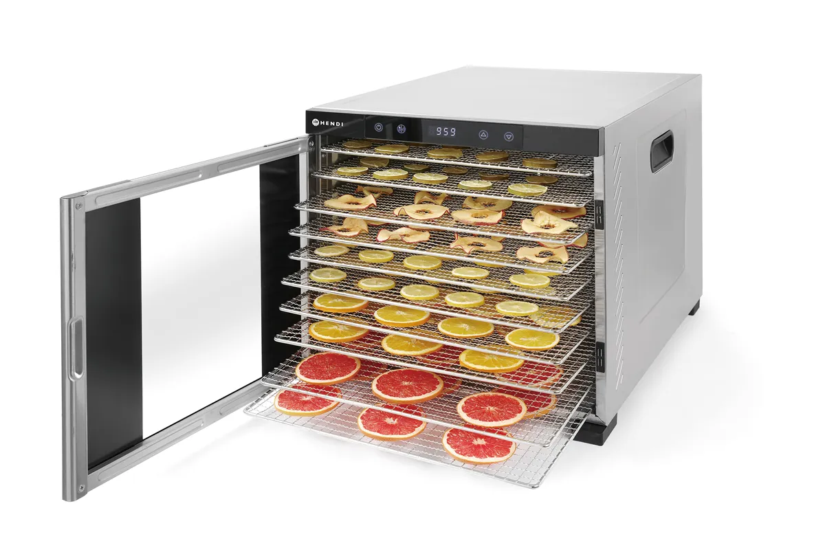 Suszarka do żywności Profi Line, Profi Line, 10 tac, 230V/1000W, 430x550x416mm Hendi 229026