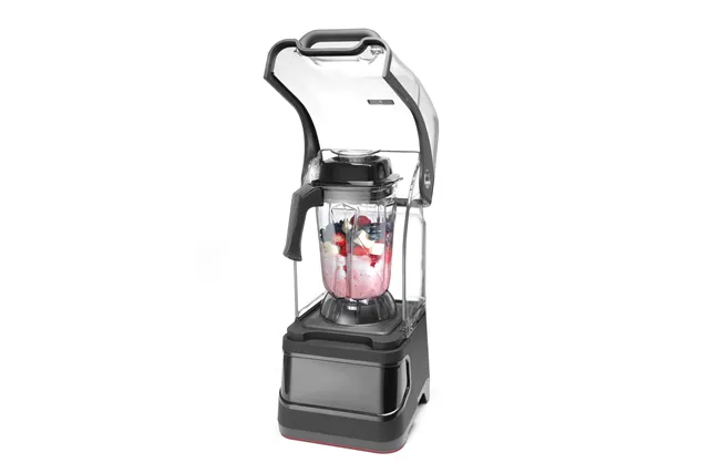 Blender barmański elektroniczny z obudową wyciszającą, 2,5L, czarny, 220-240V/1680W, 250x300x546mm Hendi 230695