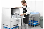 Zmywarka do naczyń 50x50 – sterowana elektronicznie, 400V/6600W, 570x600x830mm Hendi 231753