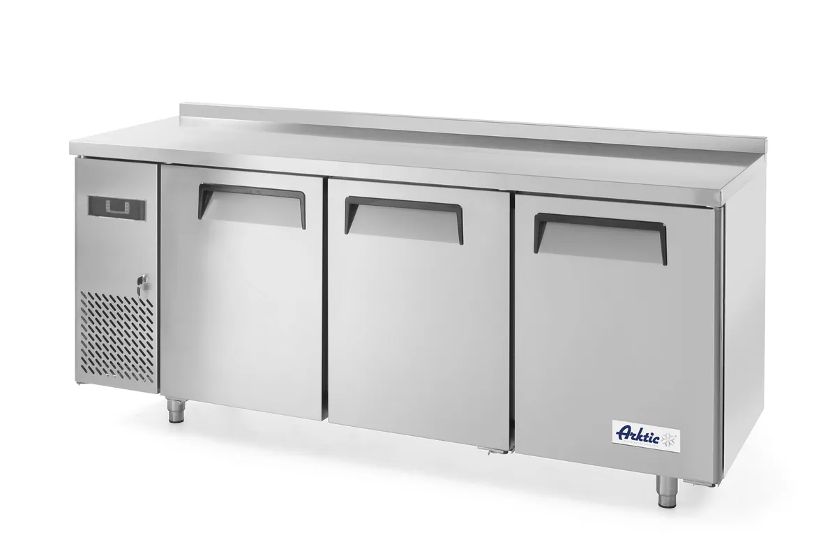 Stół mroźniczy 3-drzwiowy z agregatem bocznym, Kitchen Line, 291L, 230V/550W, 1800x600x886mm Arktic 233399