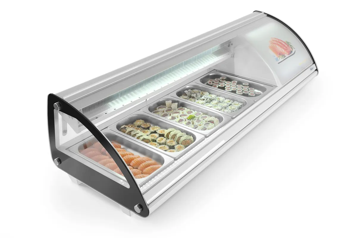 Witryna chłodnicza 5x GN 1/3, 230V/160W, 1307x445x327mm Arktic 233757