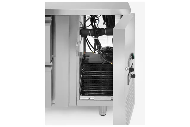 Stół chłodniczy z 4 szufladami i agregatem bocznym, Profi Line, 230V/250W, 1360x700x858mm Arktic 233764