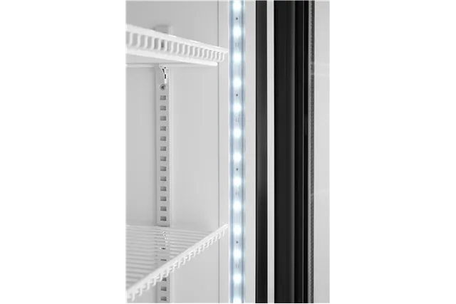 Lodówka barowa z podświetlanym panelem, 1-drzwiowa, 254L, czarny, 220-240V/250W, 578x605x1980mm Arktic 233788