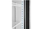 Lodówka barowa z podświetlanym panelem, 1-drzwiowa, 254L, czarny, 220-240V/250W, 578x605x1980mm Arktic 233788