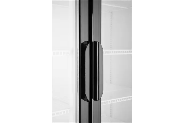 Lodówka barowa z podświetlanym panelem, 2-drzwiowa, 512L, czarny, 220-240V/510W, 1120x585x1900mm Arktic 233795