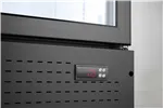 Lodówka barowa z podświetlanym panelem, 2-drzwiowa, 512L, czarny, 220-240V/510W, 1120x585x1900mm Arktic 233795